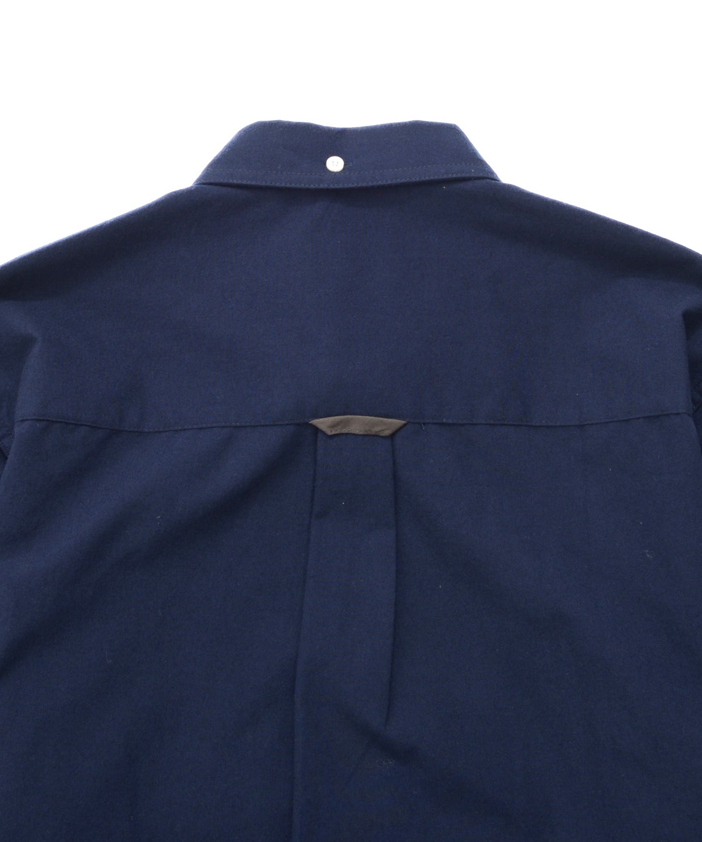 ウールライク起毛 ブロッキング シャツ