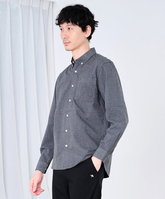 Arnold Palmer　ウールライク起毛 ブロッキング シャツ