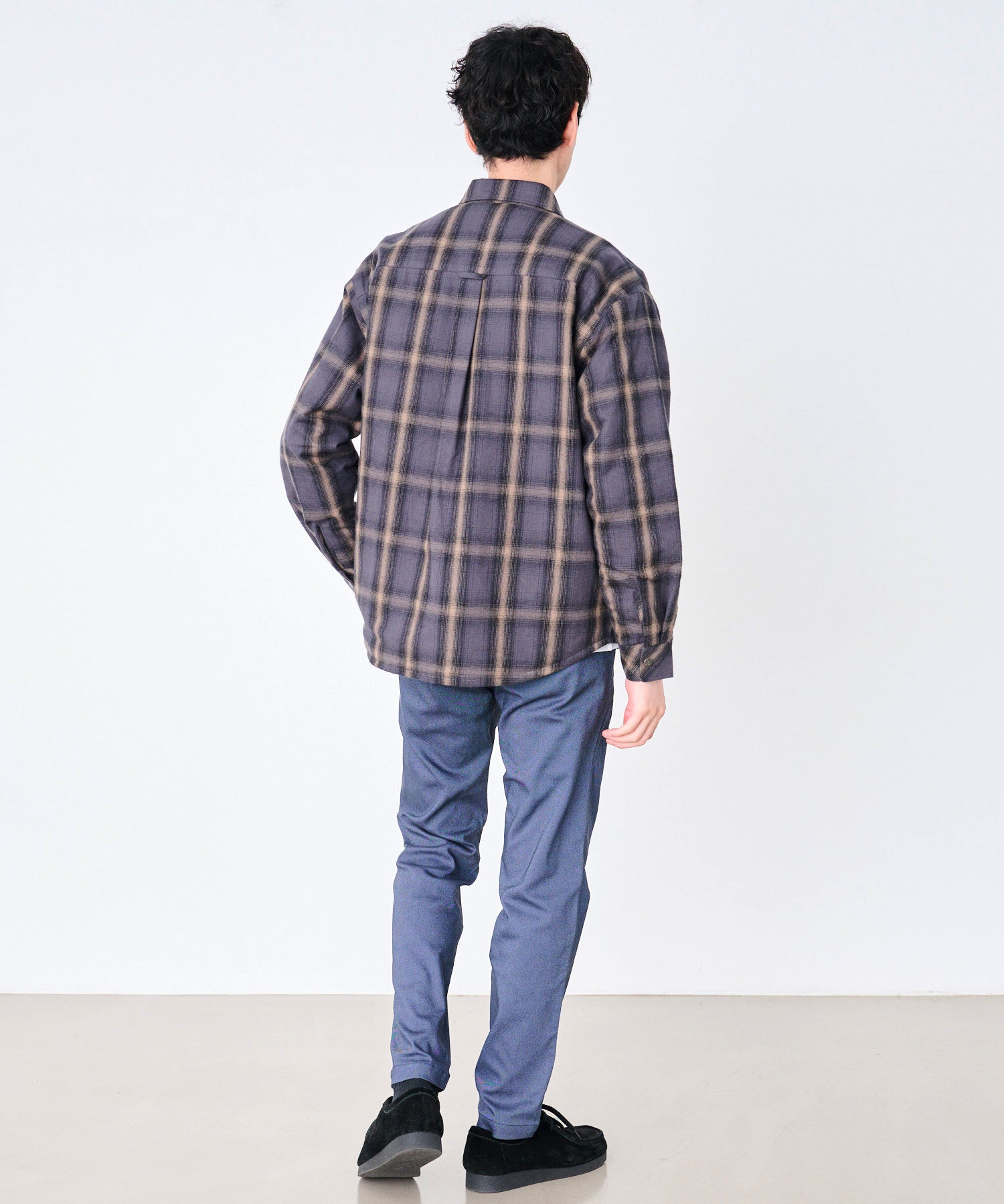ネルチェック 中わた入り シャツジャケット（シャツ/ブラウス/メンズ
