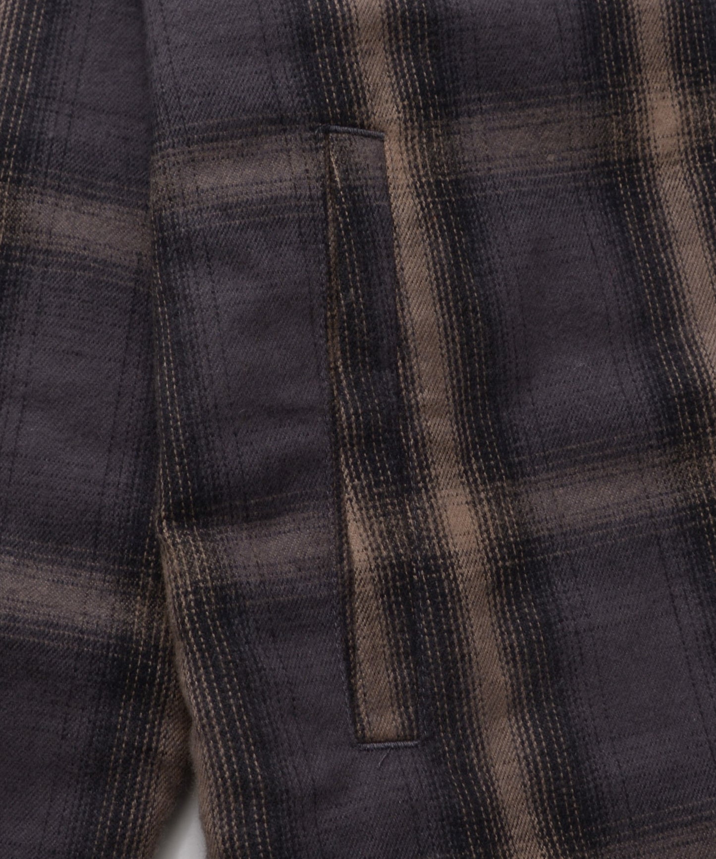 ネルチェック 中わた入り シャツジャケット