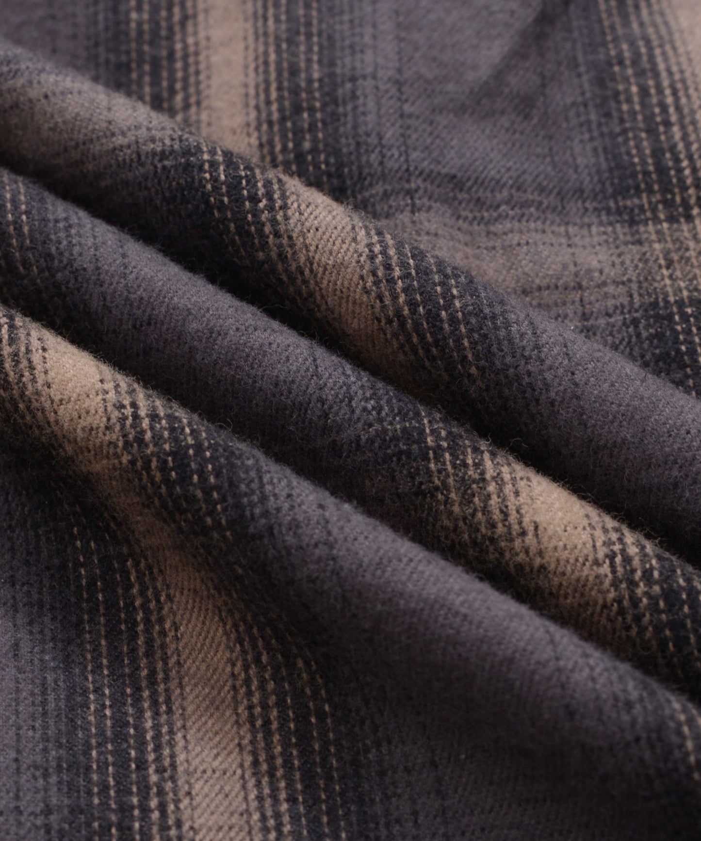 ネルチェック 中わた入り シャツジャケット