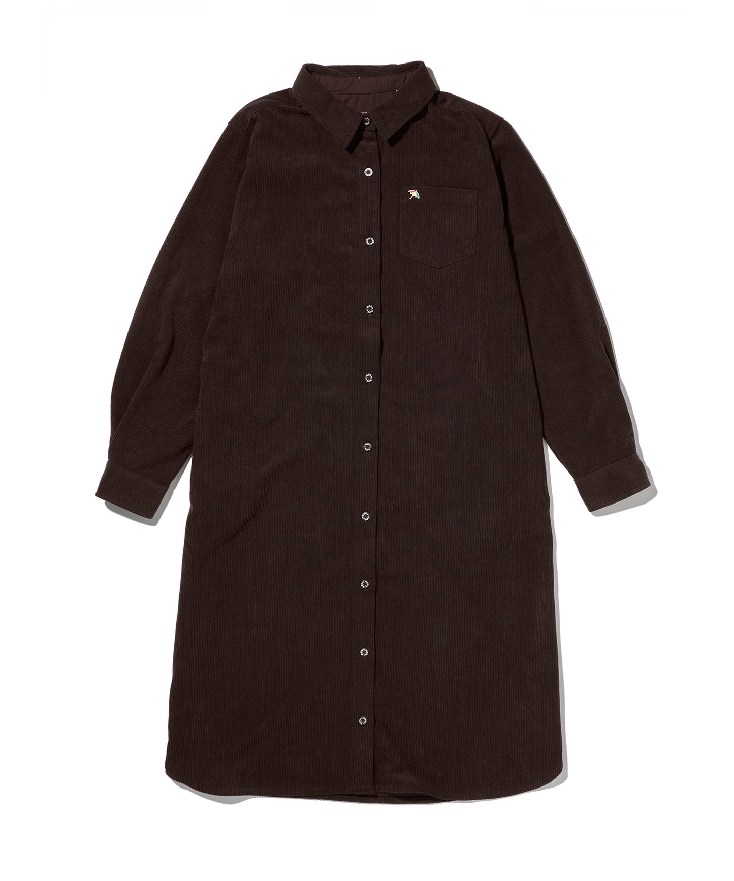 コーデュロイ シャツワンピース