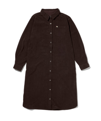 コーデュロイ シャツワンピース