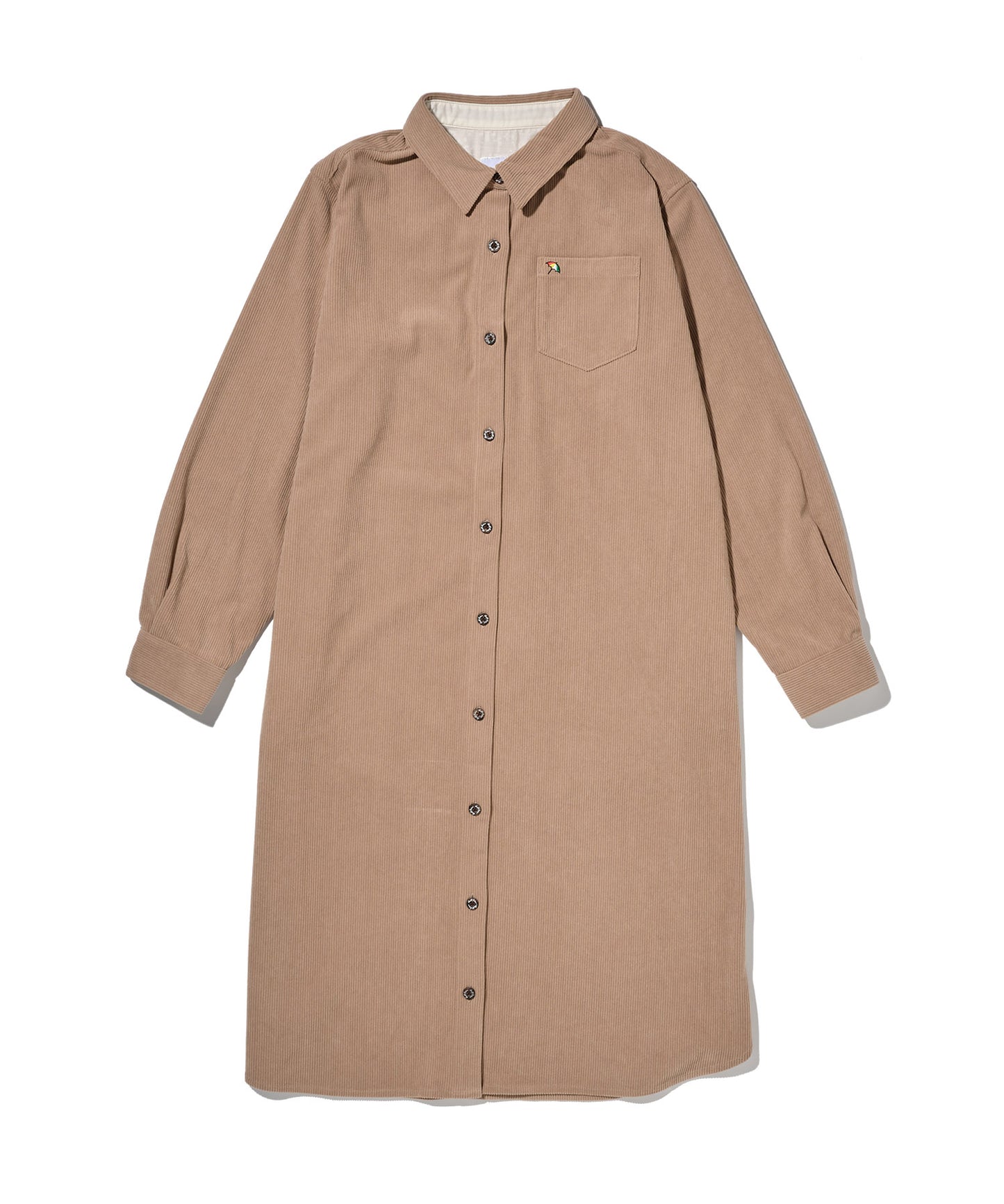 コーデュロイ シャツワンピース