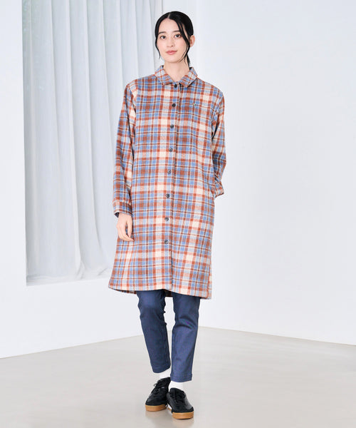 アーノルド パーマー(Arnold Palmer)【タイムセール】ヘビーネル 先染め シャツワンピース