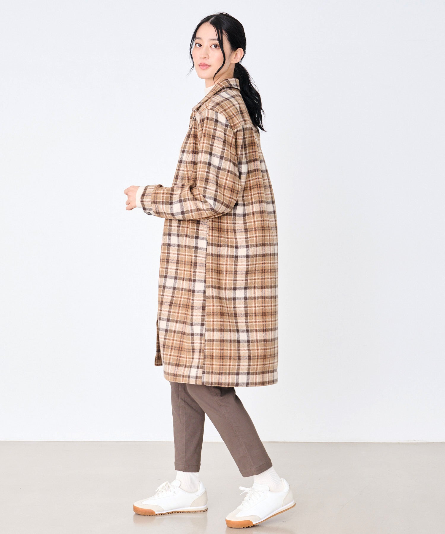 ヘビーネル 先染め シャツワンピース（シャツワンピース/レディース