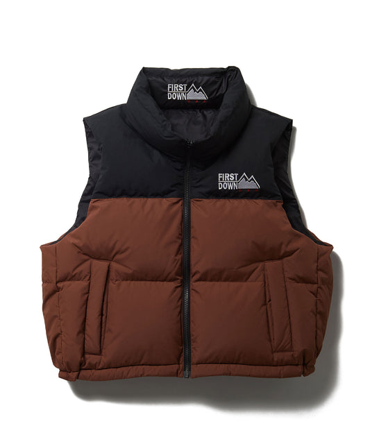 FIRST DOWN USA　 ショート バブルダウンベスト マイクロフト | SHORT BUBBLE DOWN VEST MICROFT®