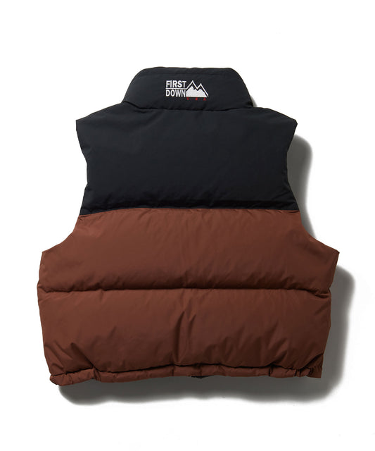 FIRST DOWN USA　ショート バブルダウンベスト マイクロフト | SHORT BUBBLE DOWN VEST MICROFT®