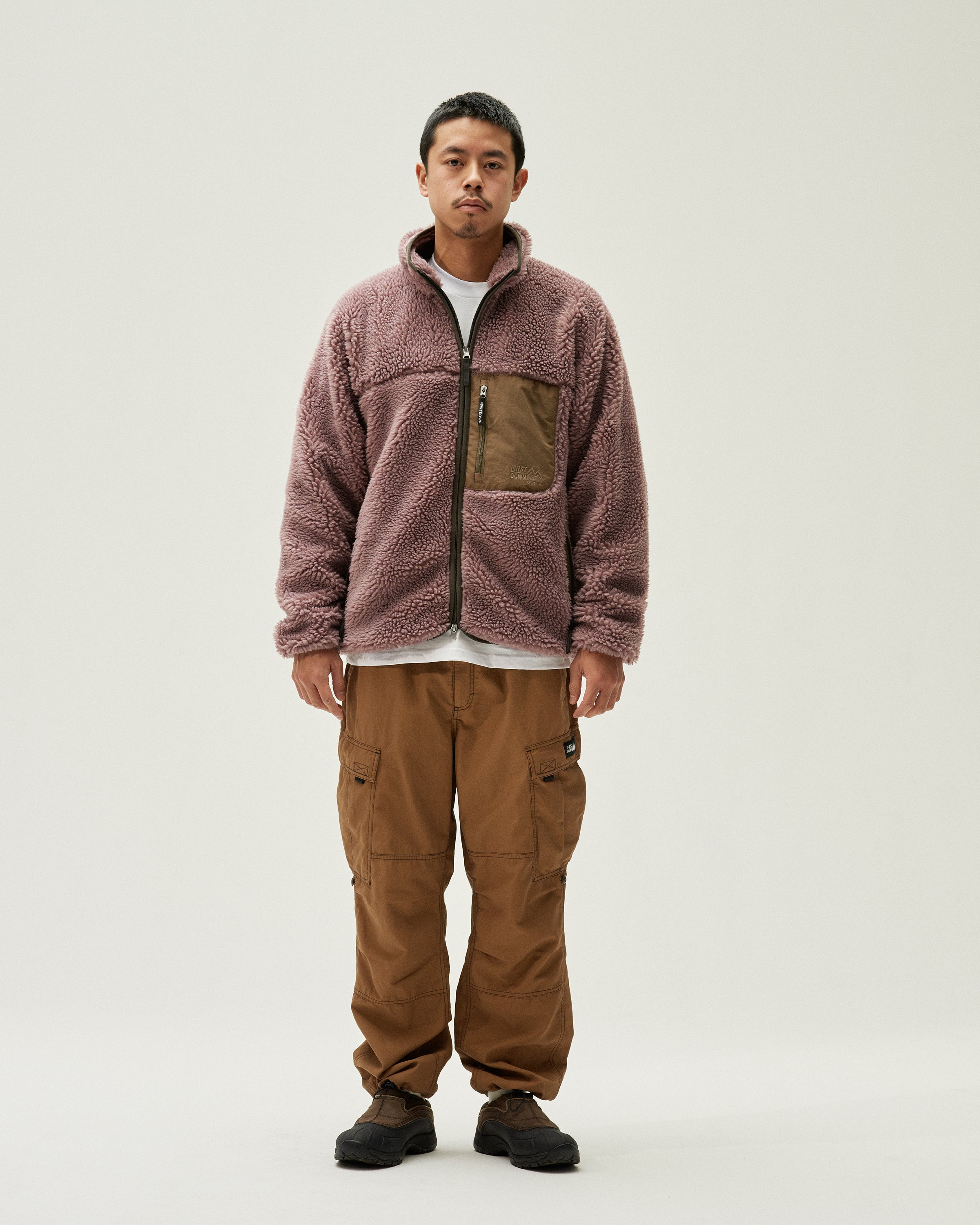 ファーストダウン FIRST DOWN TUMBLING BOA HOODIE ボアパーカー ...