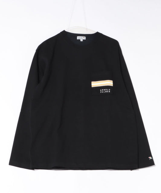 Arnold Palmer　【ポイントUP対象】パネルリブ ポケット シェア ロングTシャツ
