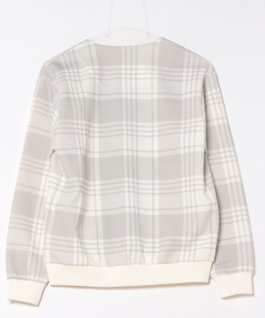 Arnold Palmer　【ポイントUP対象】シルキーポンチ チェックプリント カーディガン