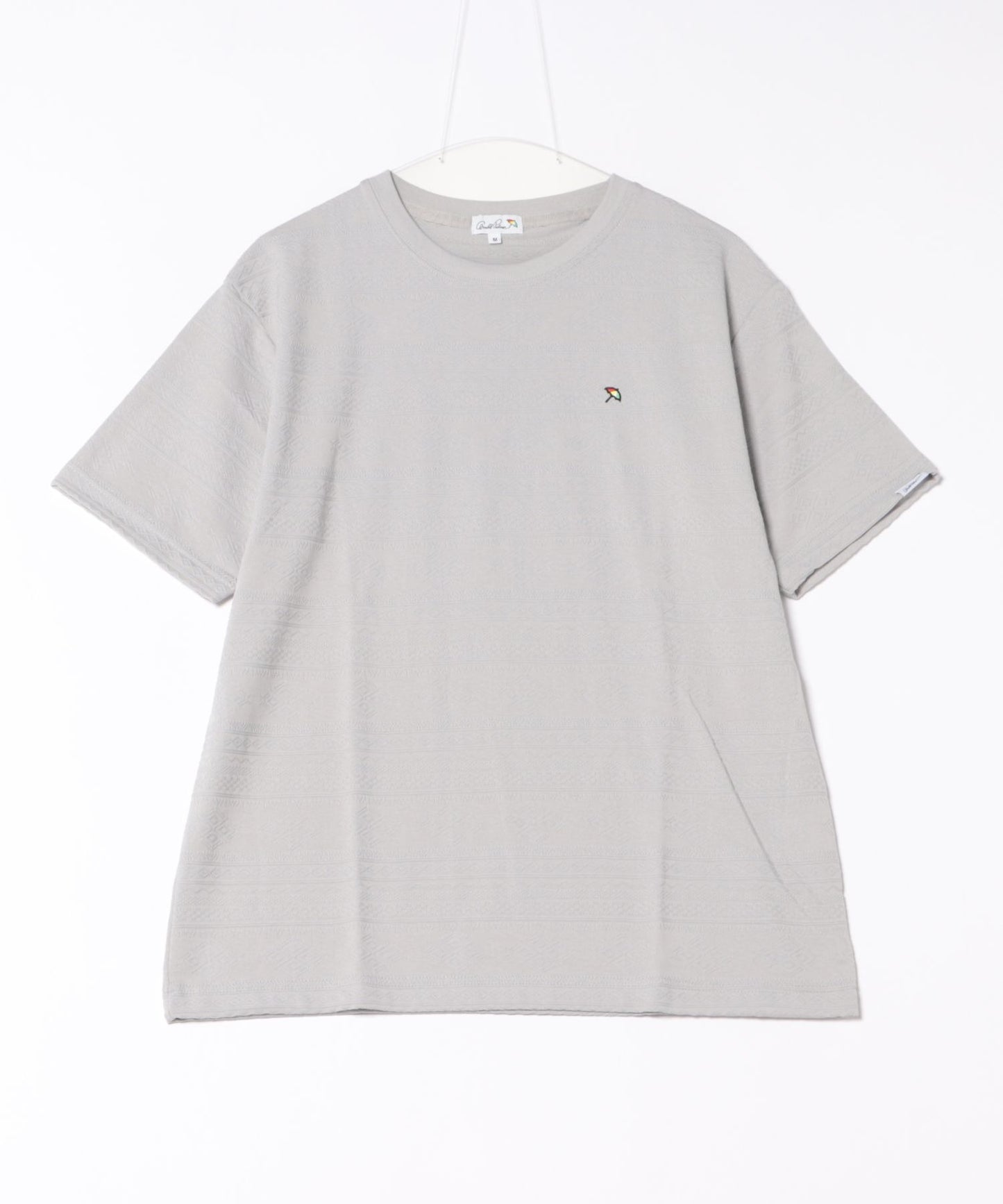 幾何学ジャガードTシャツ