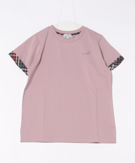 Arnold Palmer　 パーマーチェック トリムスリーブTシャツ