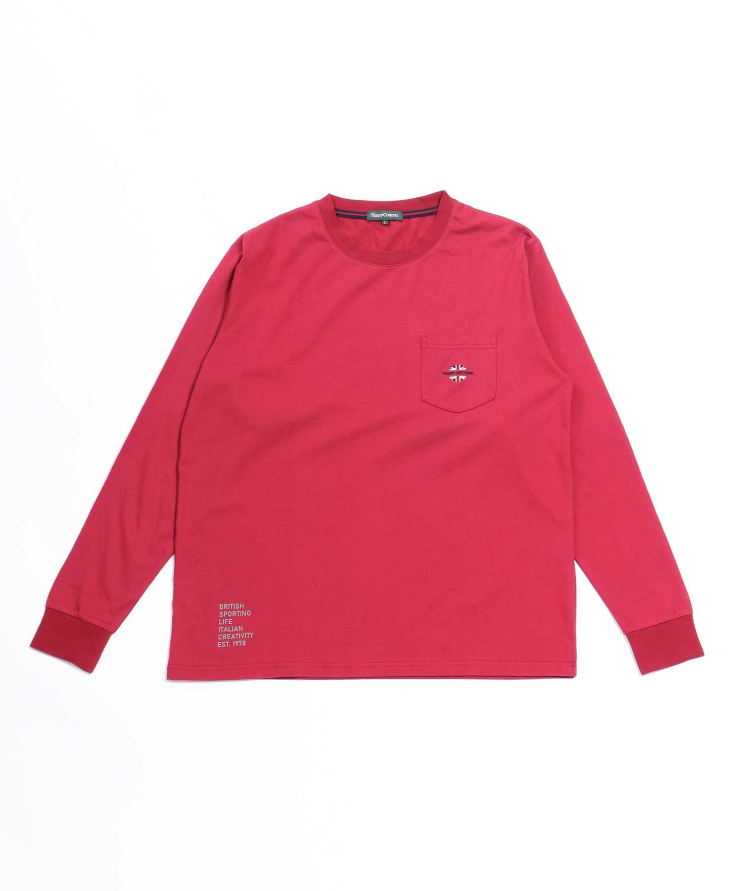 抗菌防臭天竺プリント長袖Tシャツ