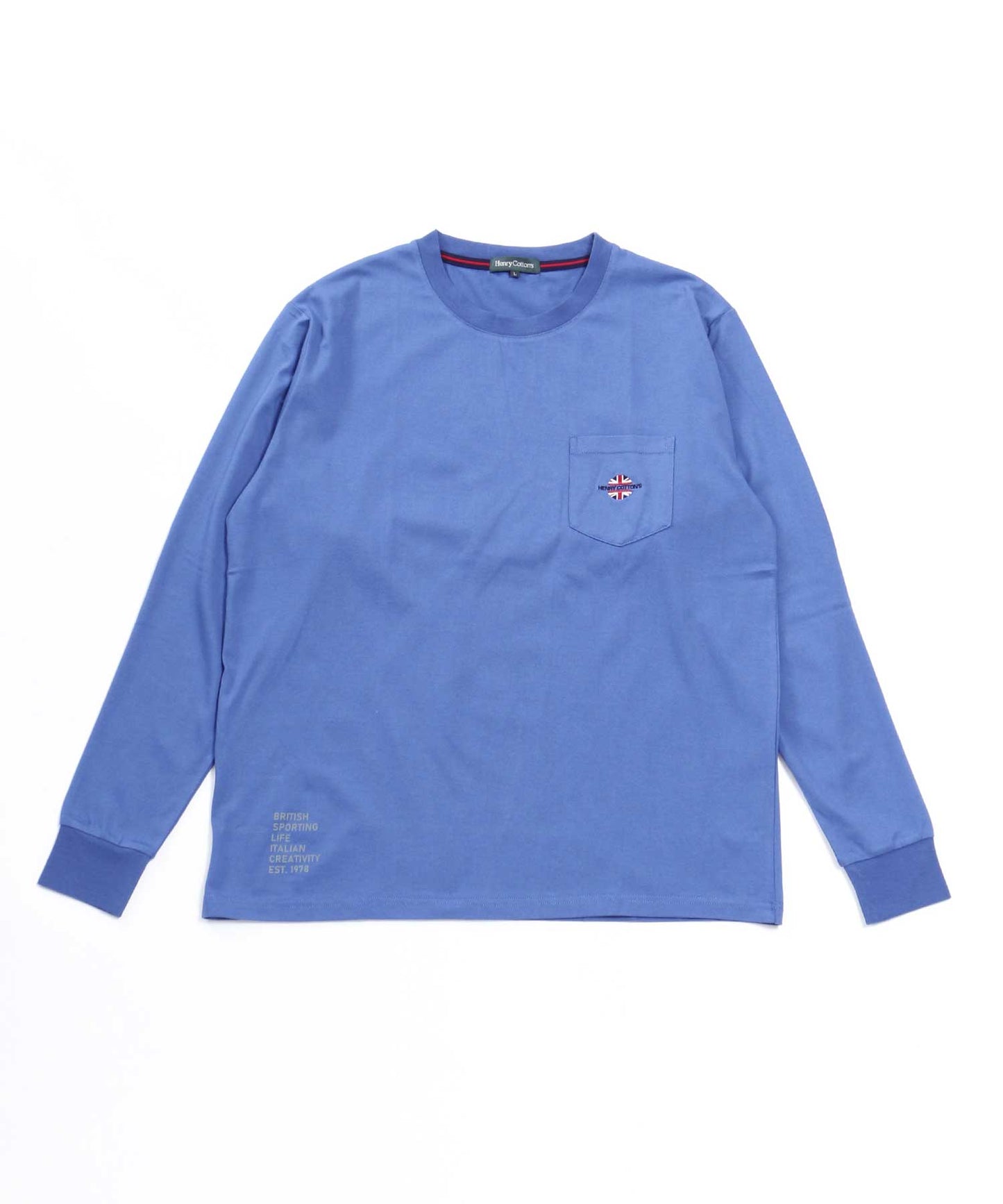 抗菌防臭天竺プリント長袖Tシャツ