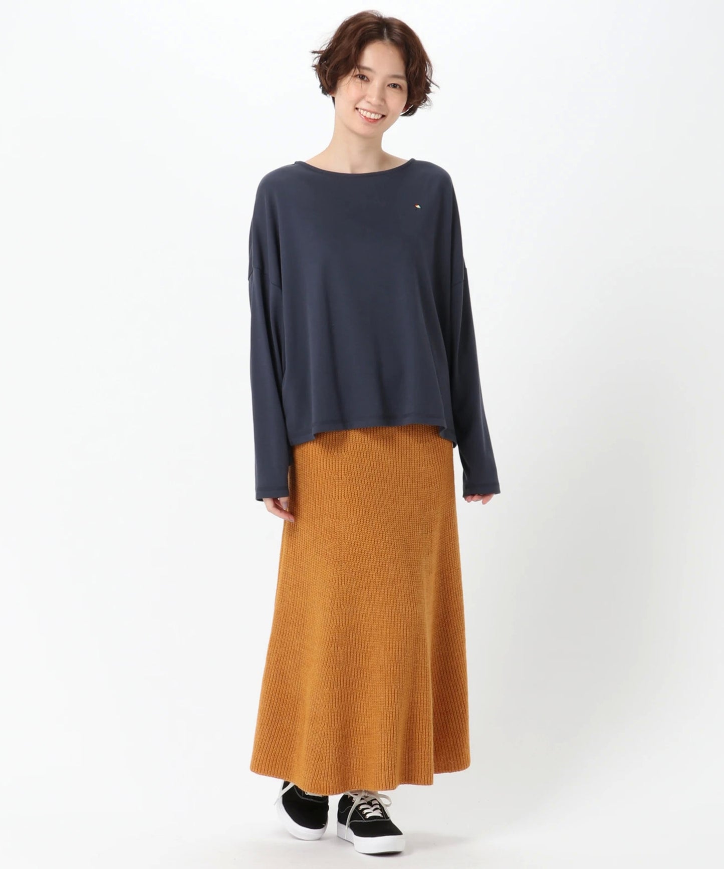 畦ニットスカート GISELe1月号掲載