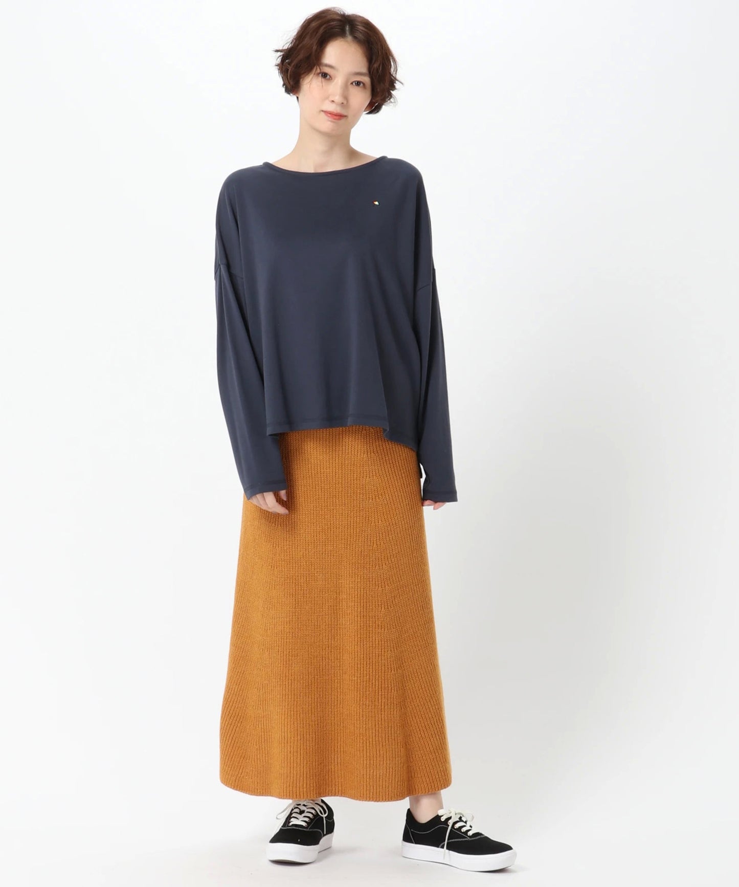 畦ニットスカート GISELe1月号掲載