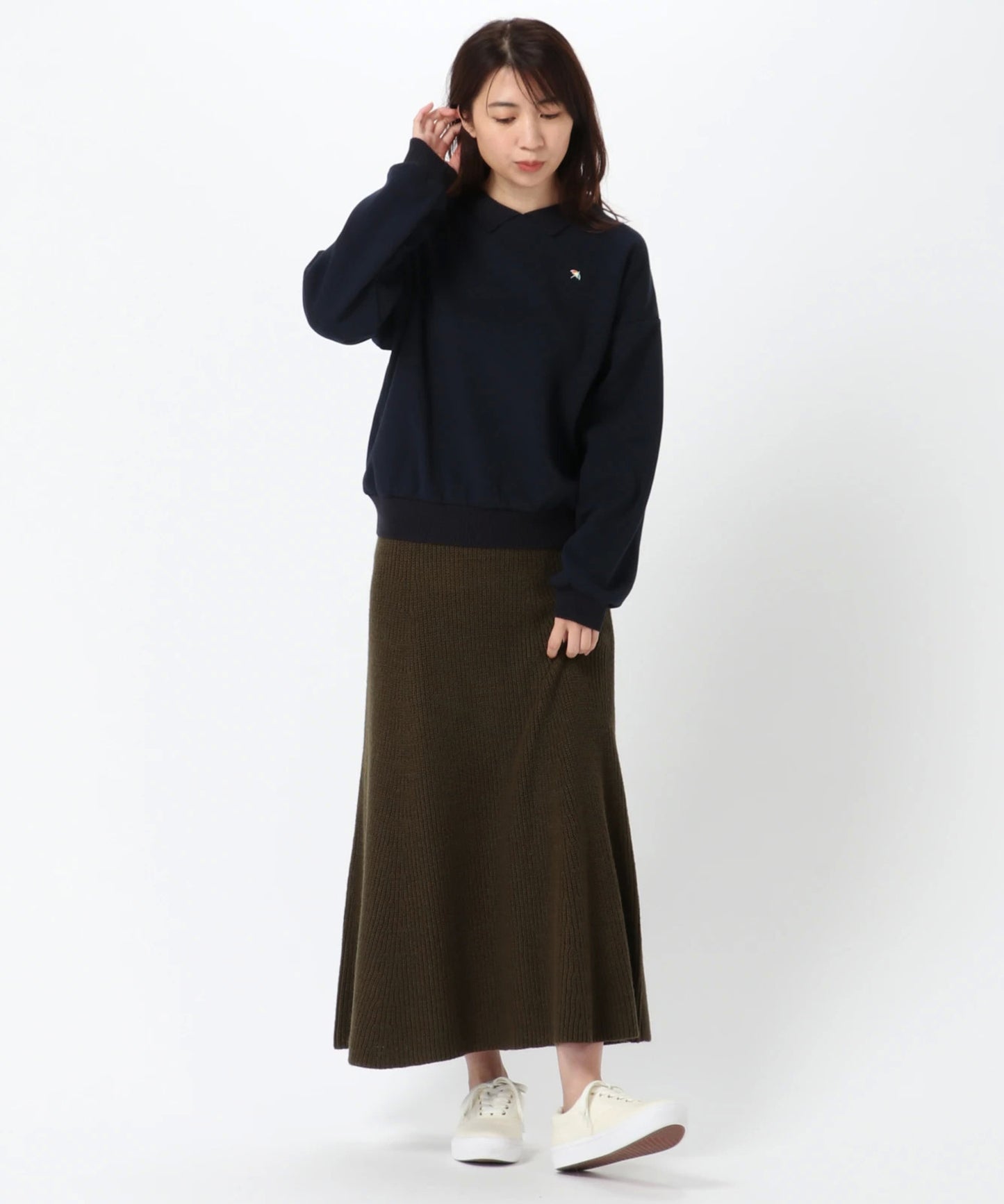 畦ニットスカート GISELe1月号掲載