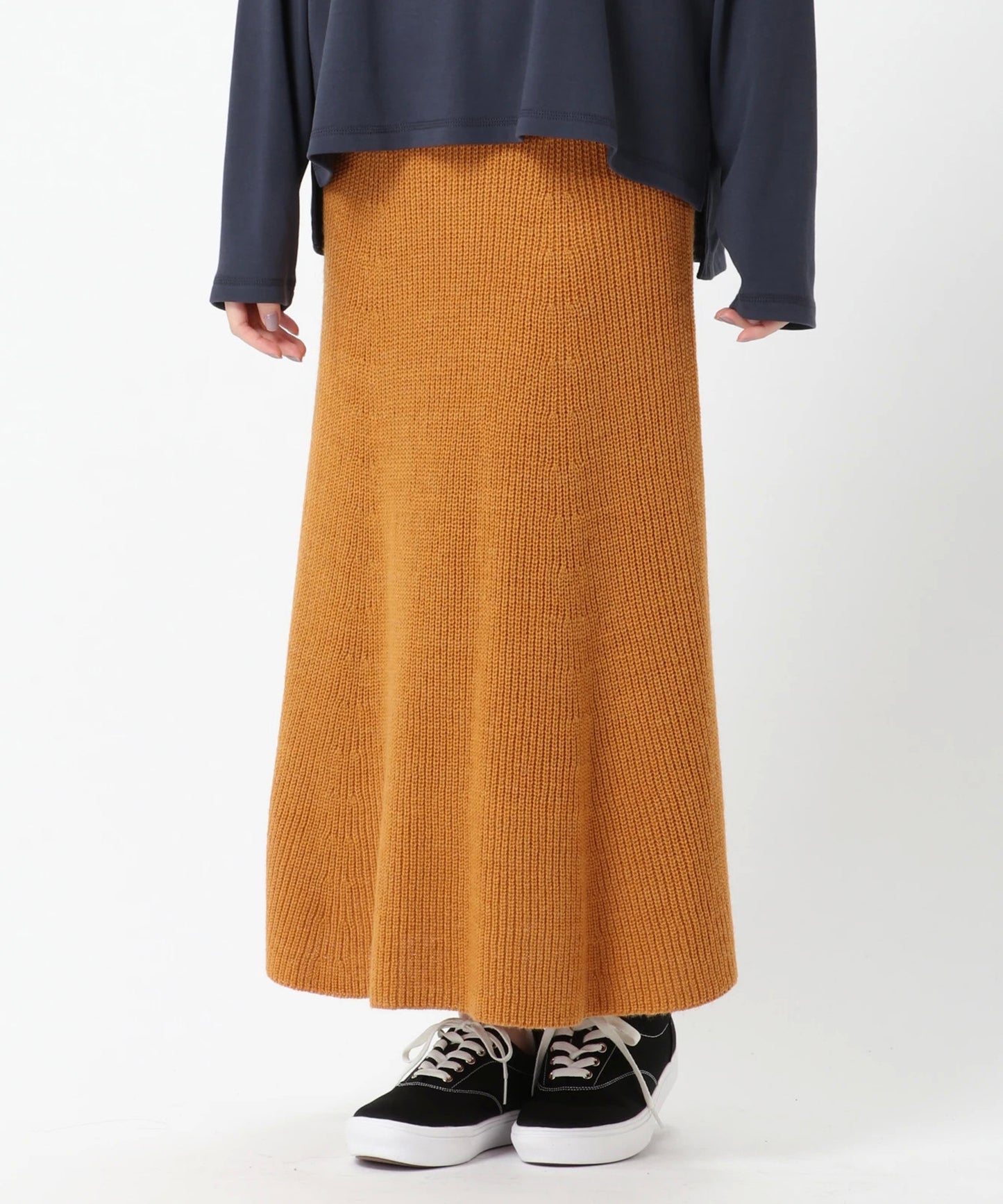 畦ニットスカート GISELe1月号掲載