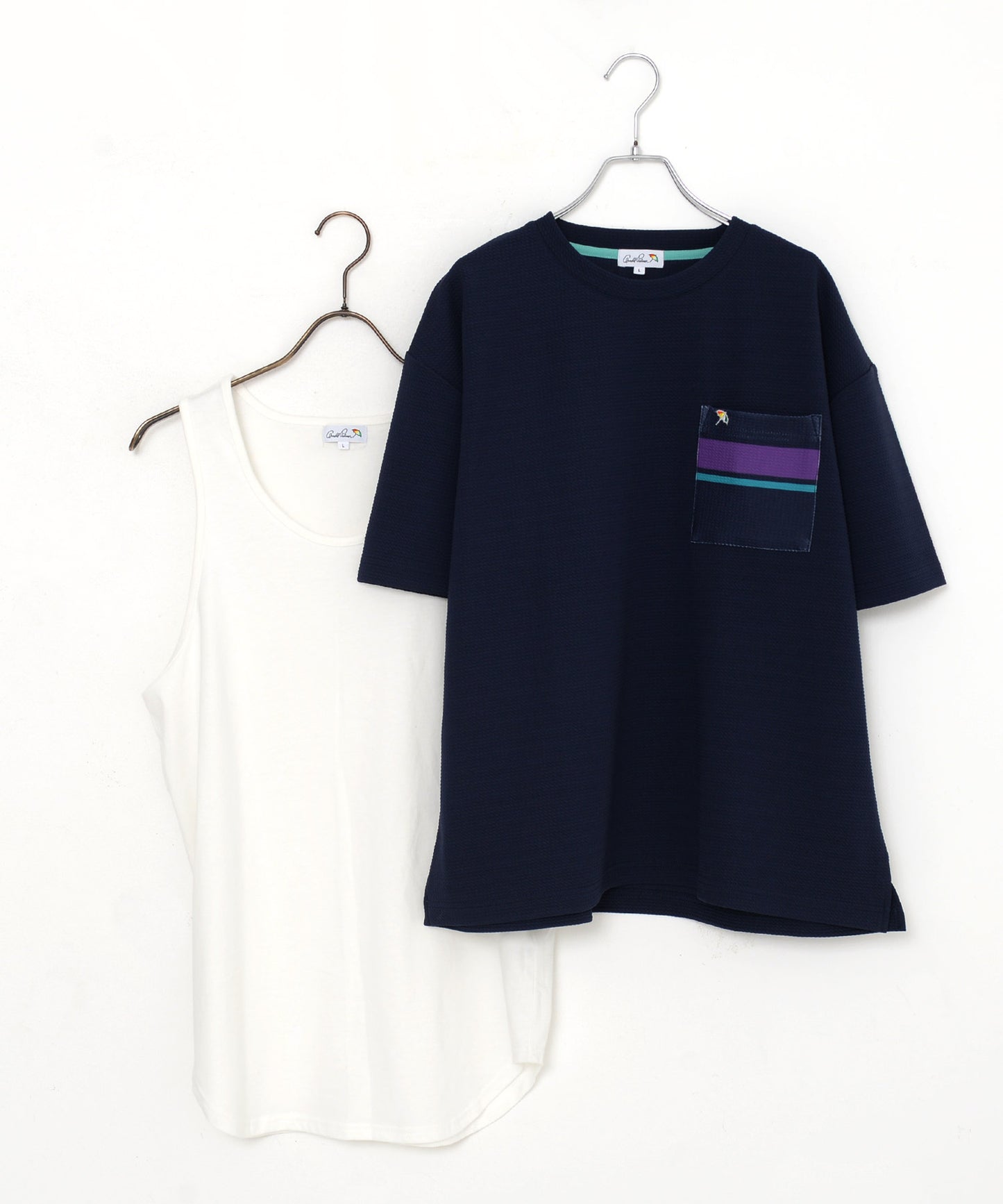 Tシャツ+タンクトップの2点SET】ドライワッフルTシャツ
