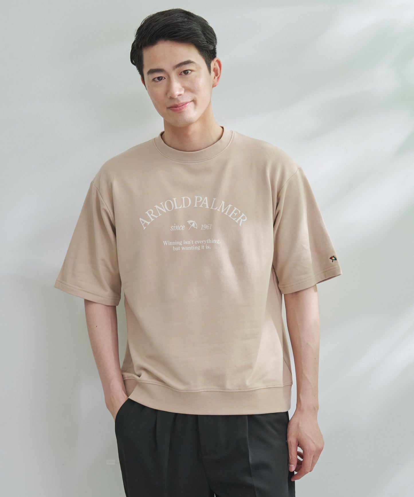 【残り3点】レタード ライトスウェット ハーフスリーブシェアTシャツ