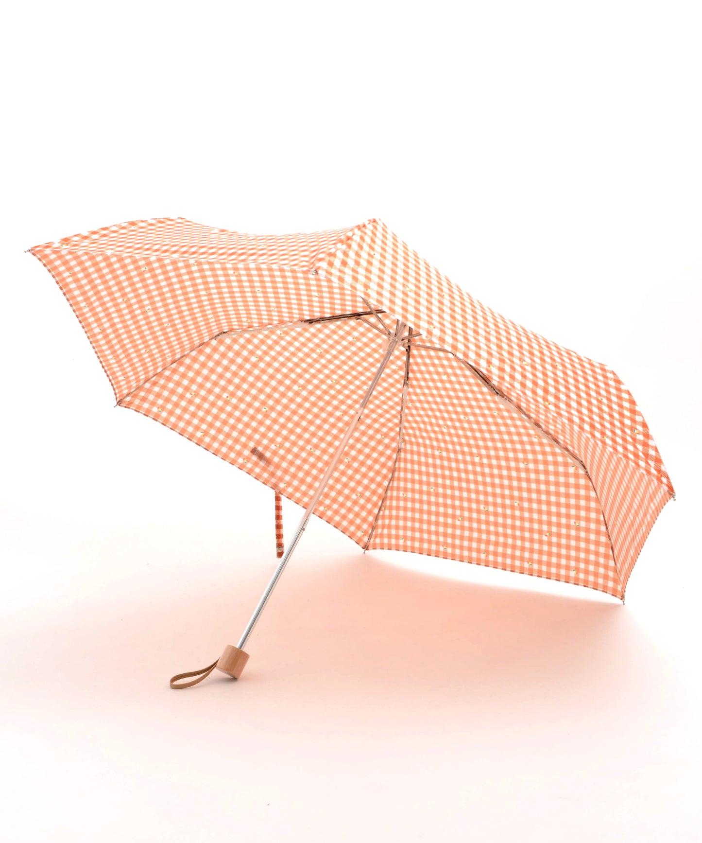 ギンガムチェック晴雨兼用シェア折り畳み傘