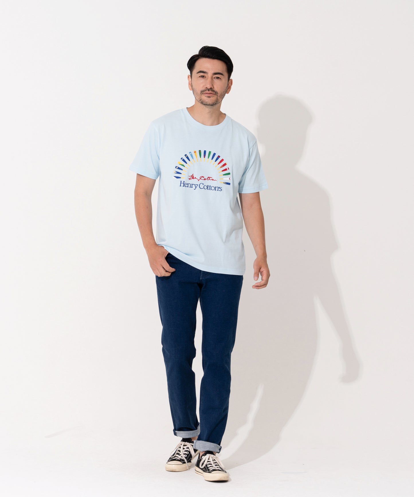 抗菌防臭 クリケット刺繡Tee