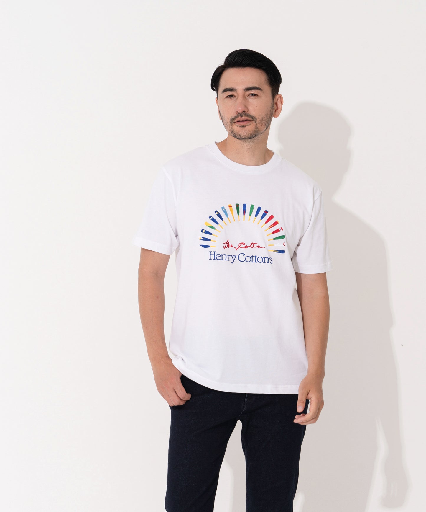 抗菌防臭 クリケット刺繡Tee