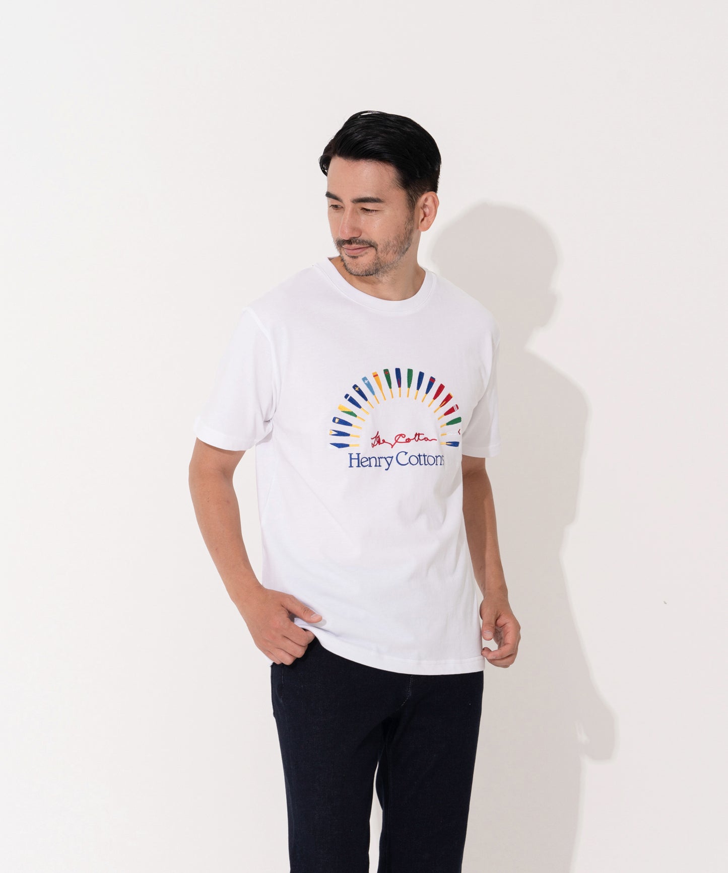 抗菌防臭 クリケット刺繡Tee