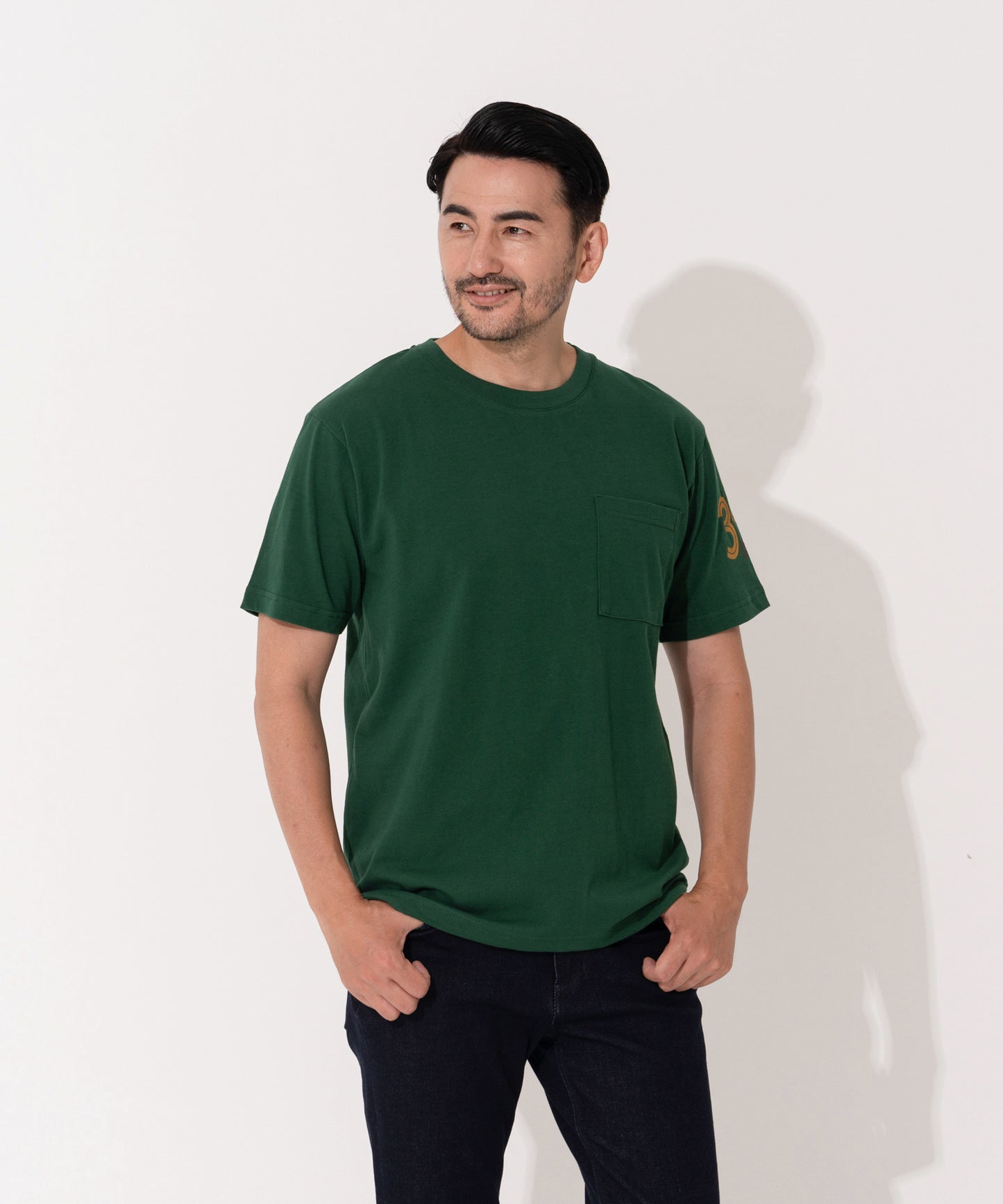 抗菌防臭 ラグビーデザイン胸ポケ付Tee