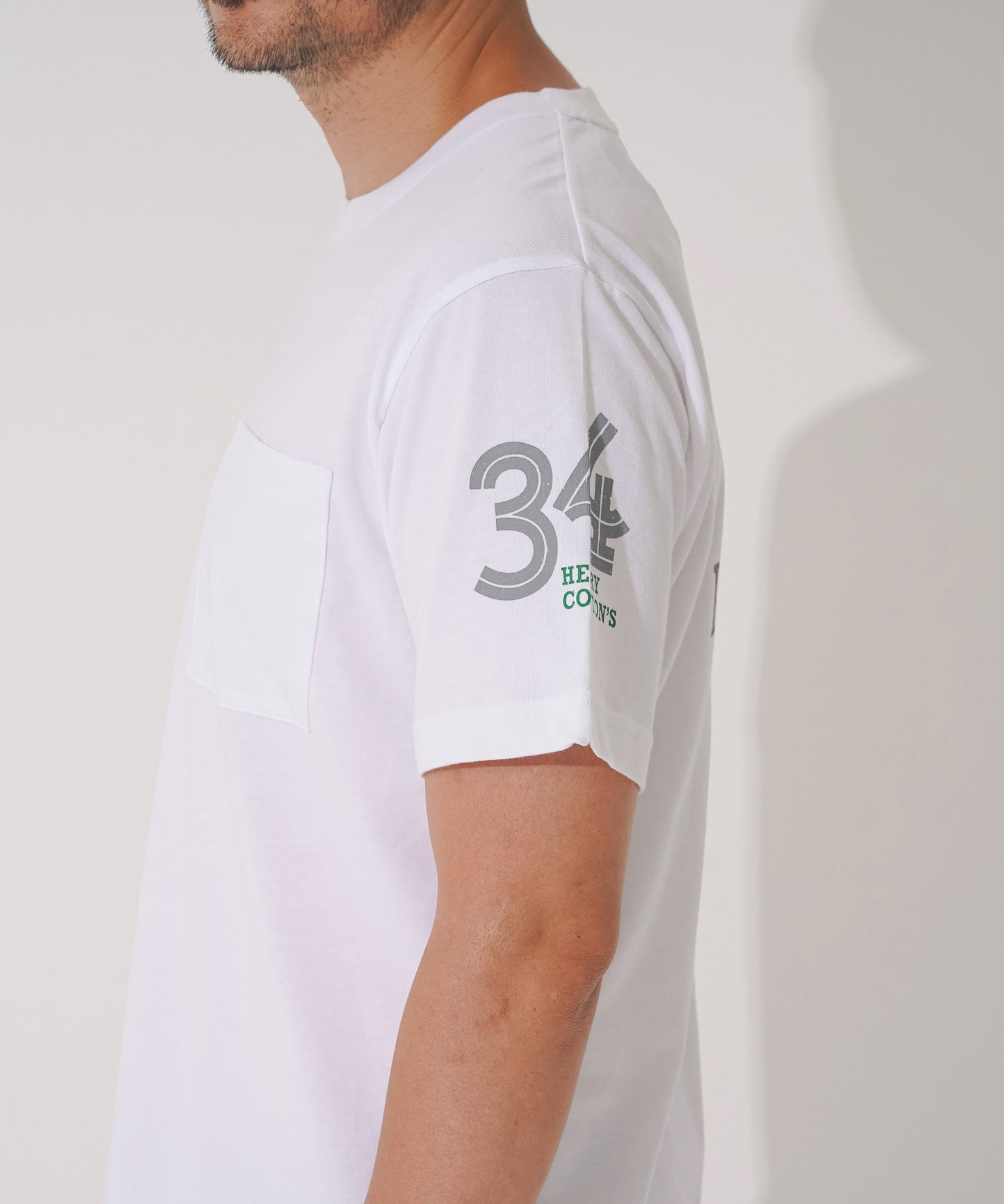 抗菌防臭 ラグビーデザイン胸ポケ付Tee