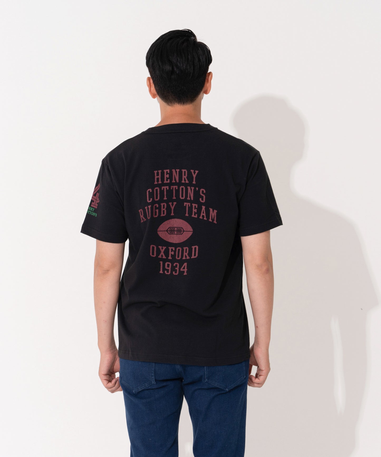 抗菌防臭 ラグビーデザイン胸ポケ付Tee