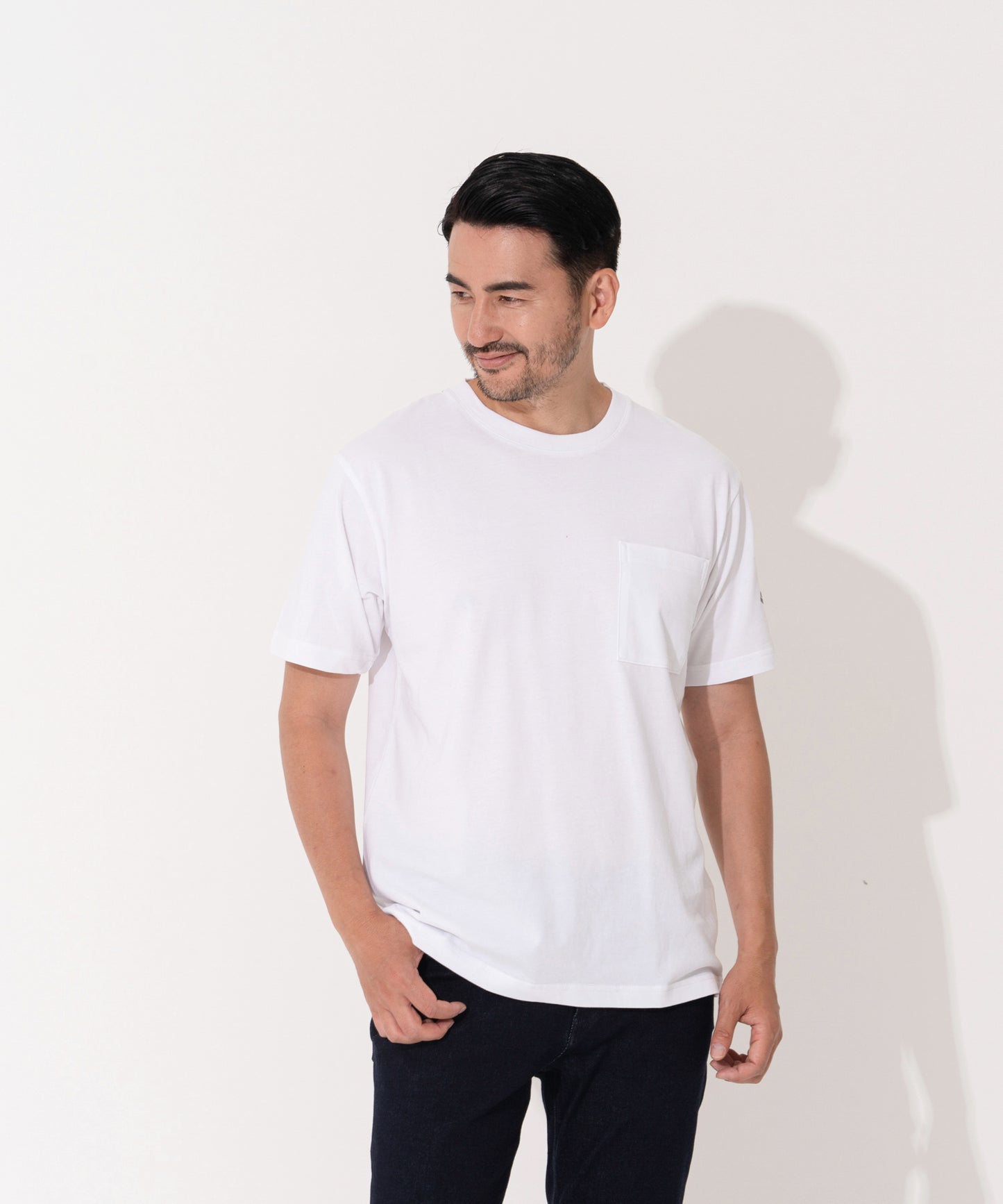 抗菌防臭 ラグビーデザイン胸ポケ付Tee