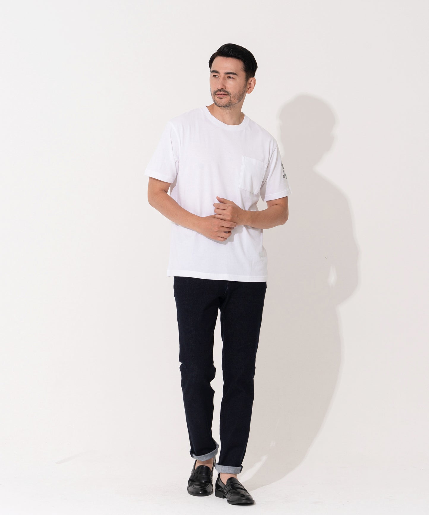抗菌防臭 ラグビーデザイン胸ポケ付Tee