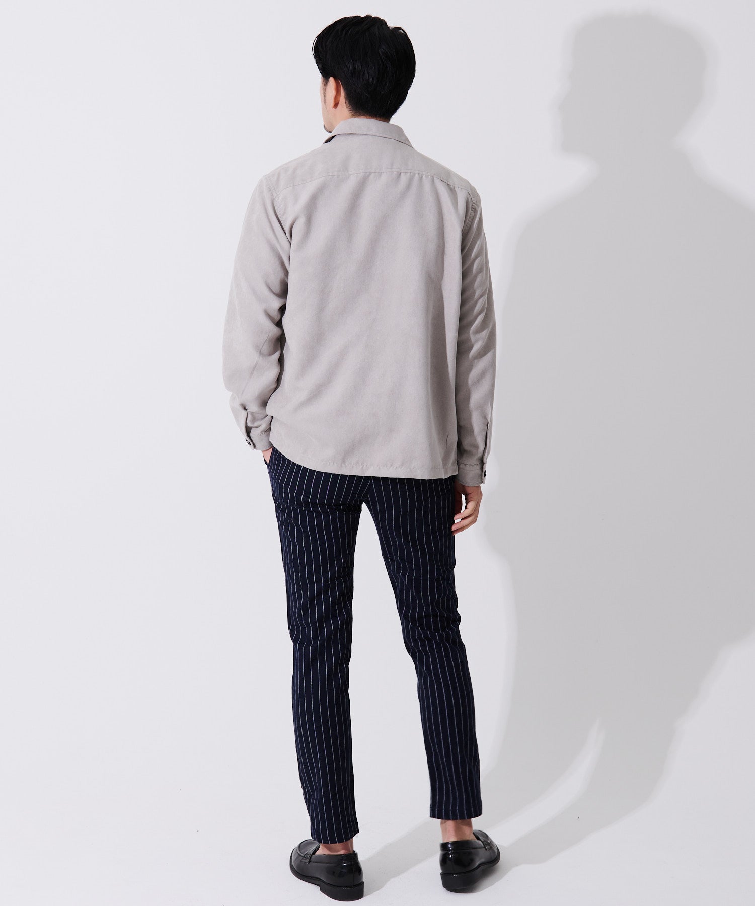 専用　定価5万【美品】IENAゴートスエードシャツブルゾン フェイク スウェード ストレッチ シャツ ブルゾン