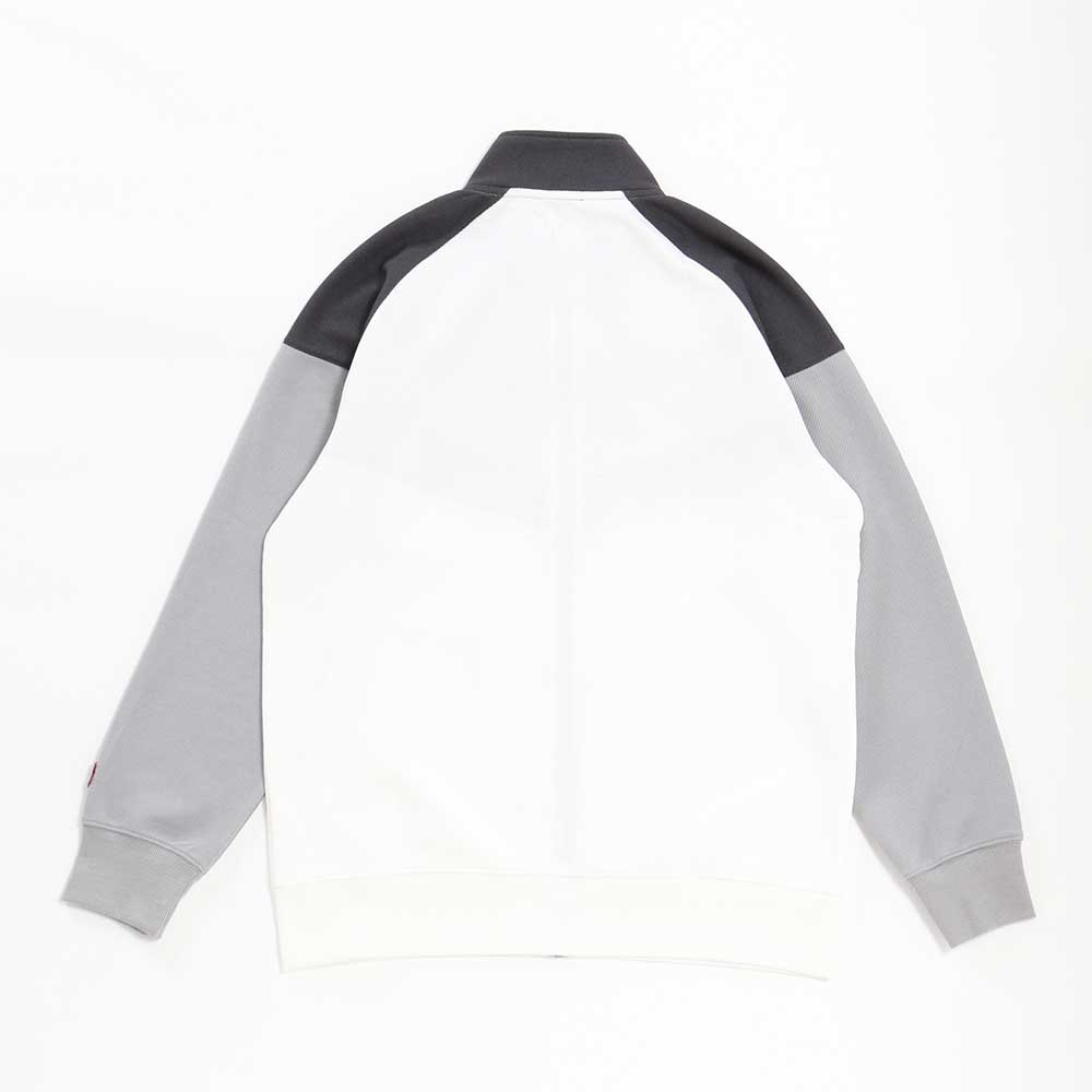 表鹿の子 スタンド 衿 切替 ブルゾン